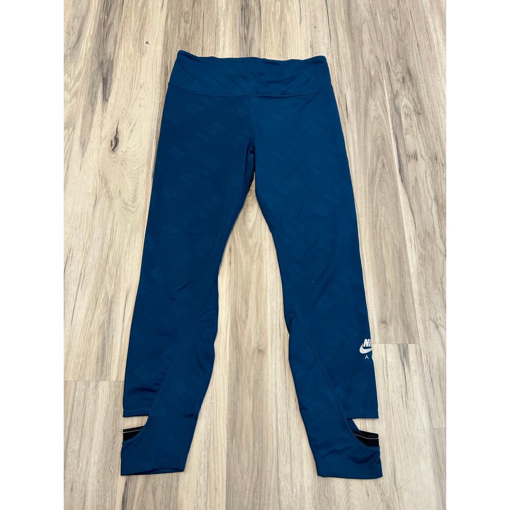 WOMENS NIKE AIR TIGHT FIT 7/8 RUNNING TIGHTS BLUE DB4371-432 SZ. L